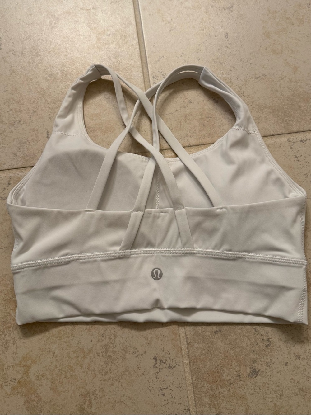 lululemon Women’s White Crisscross Sports Bra